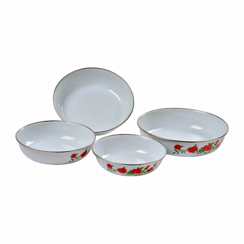 Enamel Rice Plate Set factory